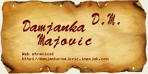 Damjanka Majović vizit kartica